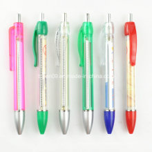 TC-Pb015 demi bannière en plastique Transparent Promo stylo bille a bas prix